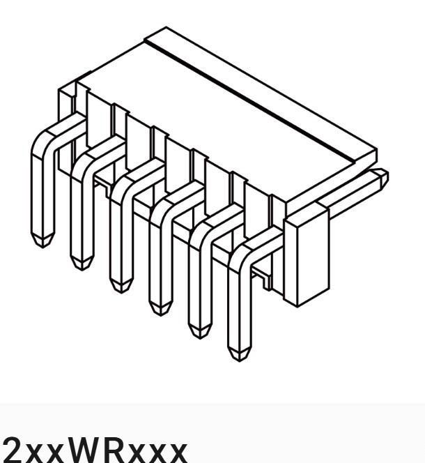 VH Wafer Single Row 90 Male(6)